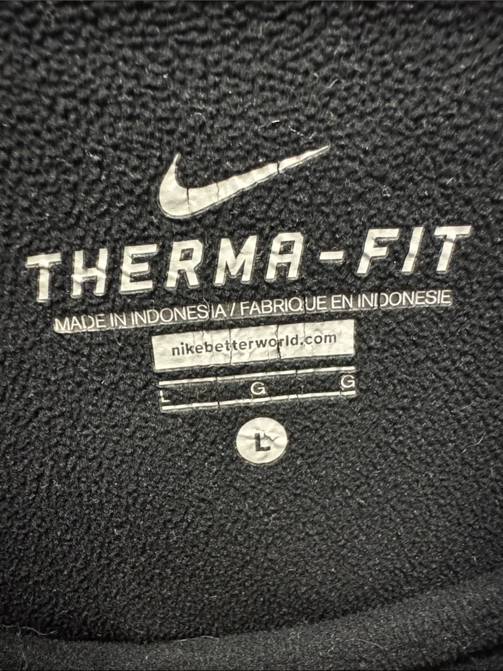 Nike Black Hoodie with White Swoosh Logo